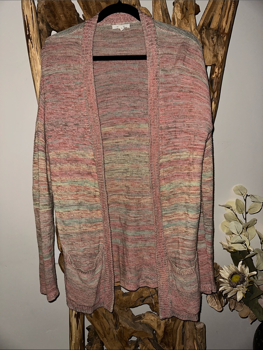 Lightweight Multicolor Open-Front Women's Cardigan Sweater
